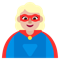 Woman Superhero- Medium-Light Skin Tone emoji on Microsoft